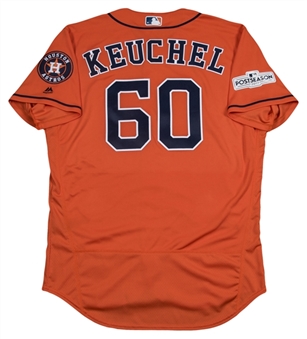 2017 Dallas Keuchel ALCS Game 5 Used Houston Astros Road Jersey Used on 10/18/17 (MLB Authenticated)